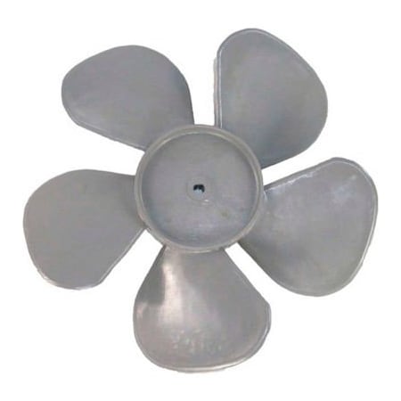 Pem Motors Small Plastic Push-On Fan Blade, 5-1/2" Dia., CCW, 3/16" Bore, 3/4" Blade Depth, 5 Blade 8660-6046